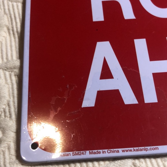 Red Danger Sign - Picture 4 of 7